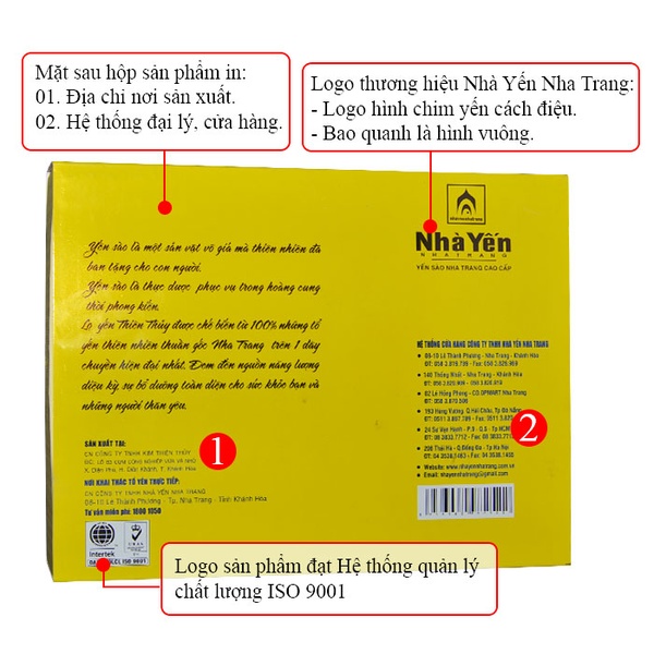 Nước yến sào Thiên Thủy vị lá dứa loại 6 lọ-Y075 A4
