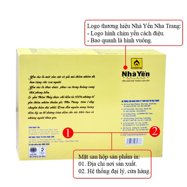 Nước yến sào Thiên Thủy không đường  vị lá dứa loại 6 lọ-Y076 A3