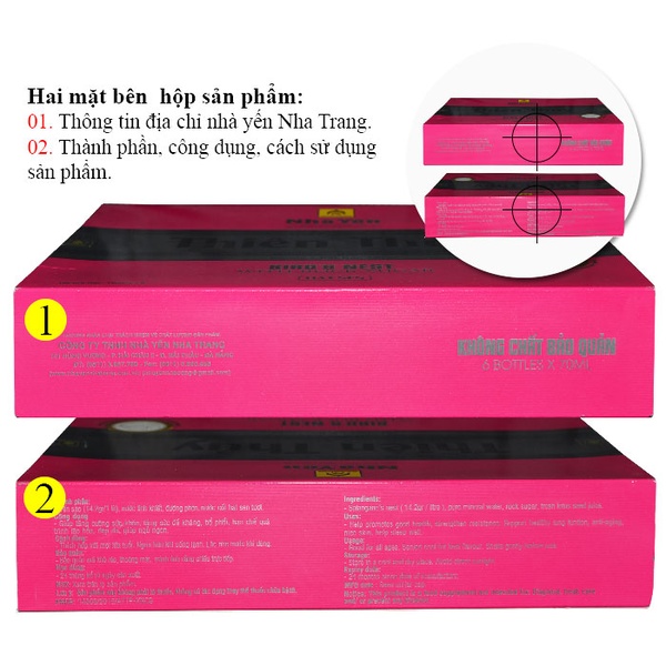 Nước yến sào Thiên Thủy có đường vị sen loại 6 lọ-Y077 A6