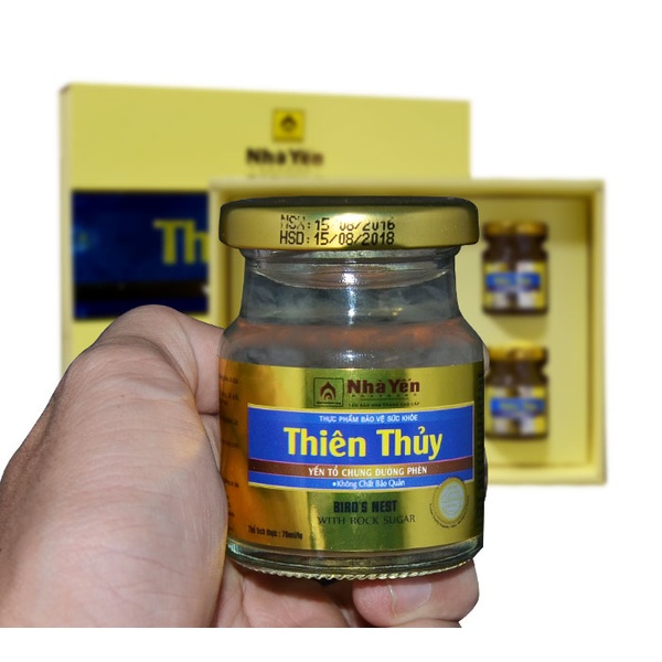 Nước yến sào Thiên Thủy không đường vị lá dứa loại 6 lọ-Y076 A7