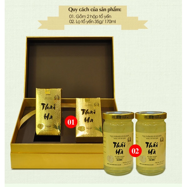 Nước yến Thái Hà chưng đường phèn -Y074 A4