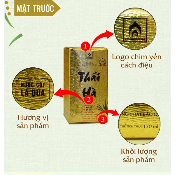 Nước yến Thái Hà chưng đường phèn -Y074 A5