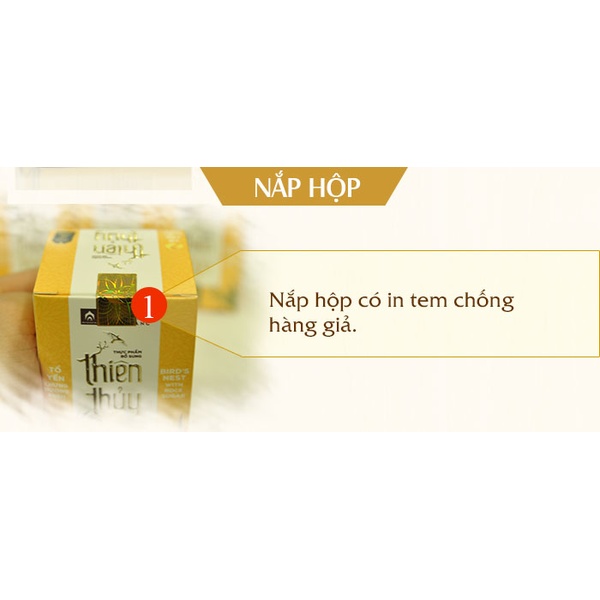 Nước yến sào Thiên Thủy có đường vị lá dứa loại 1 lọ -Y079 A4