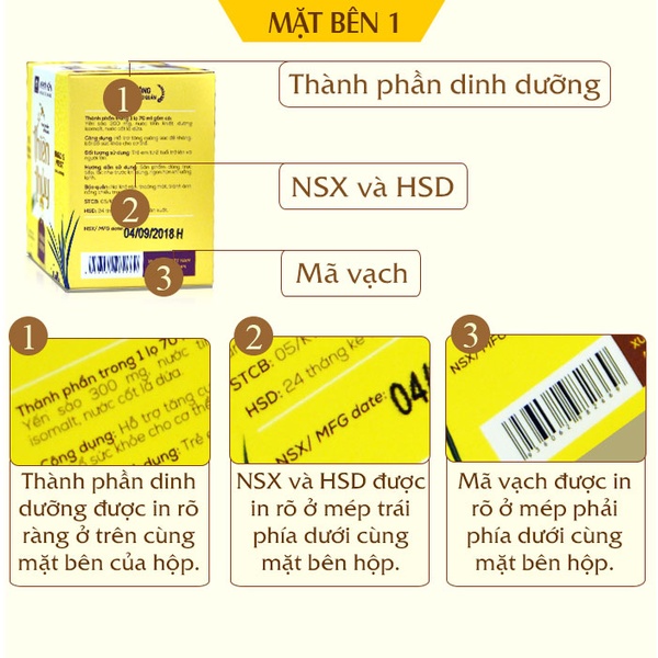 Nước yến sào Thiên Thủy không đường vị lá dứa loại 1 lọ-Y080 A5
