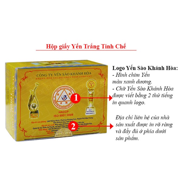 Yến hồng nguyên chiếc Khánh Hòa hộp 100g-Y007 A5