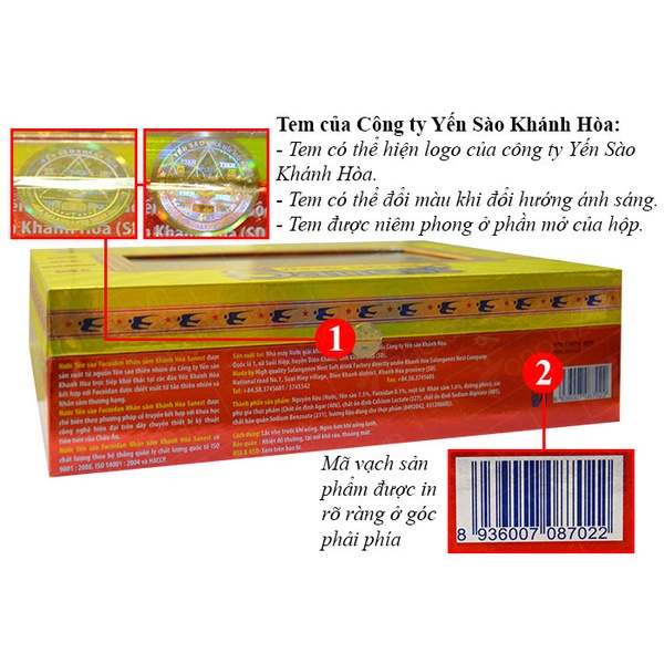 Nước yến sanest nhân sâm (6 lọ/h)-Y068 A4