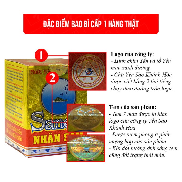 Nước yến sanest nhân sâm 70ml 1 lọ-Y031-A2