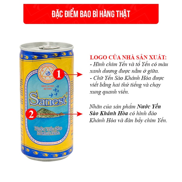 Nước yến Sanest dạng lon  (190ml/lon) -Y052 A2