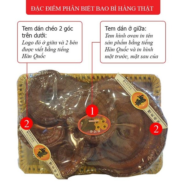 Nấm linh chi đỏ dạng khay Hàn Quốc L003 A2