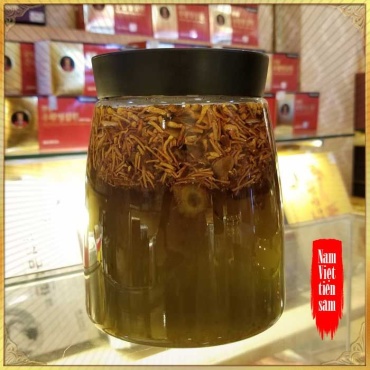 Sâm Ngọc Linh kết hợp Đông trùng hạ thảo và mật ong bình 6 lít NS671