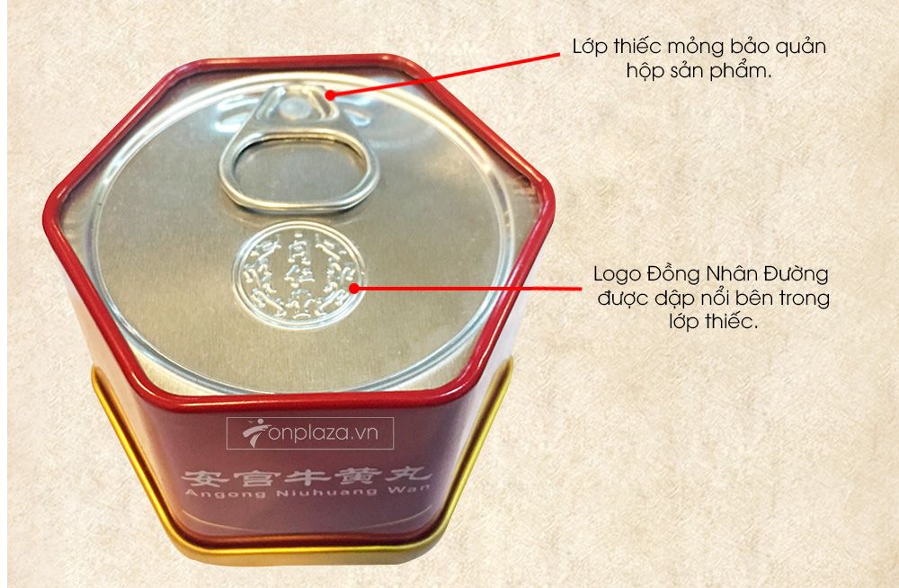 An cung ngưu hộp thiếc đỏ 1 viên