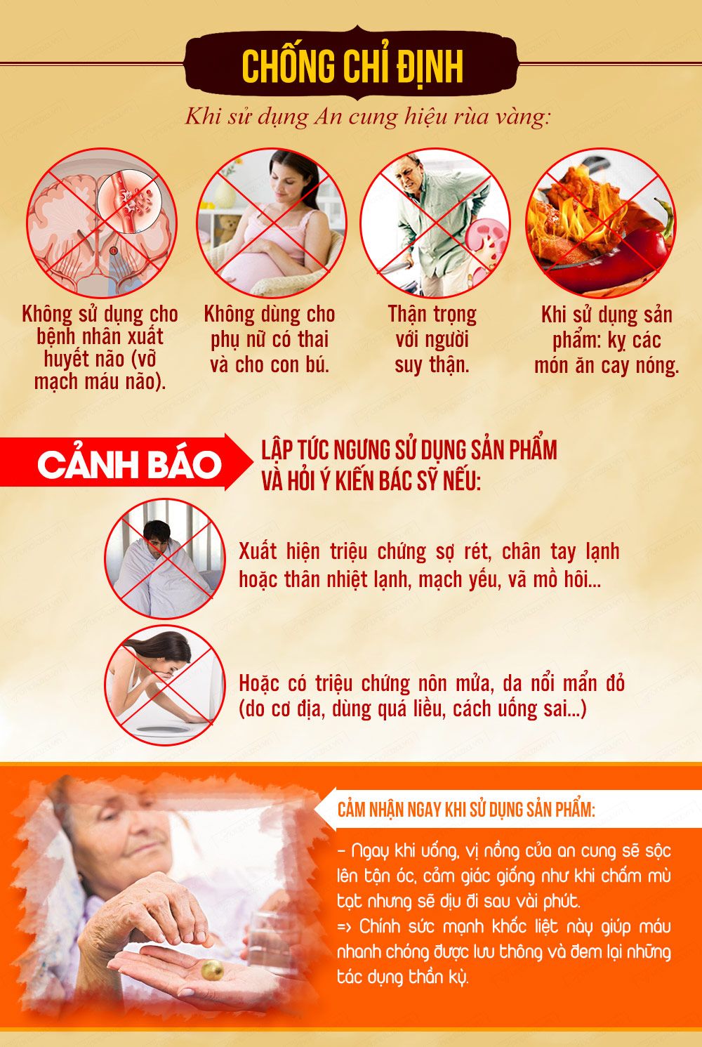 An cung ngưu hiệu rùa vàng hộp 3 viên