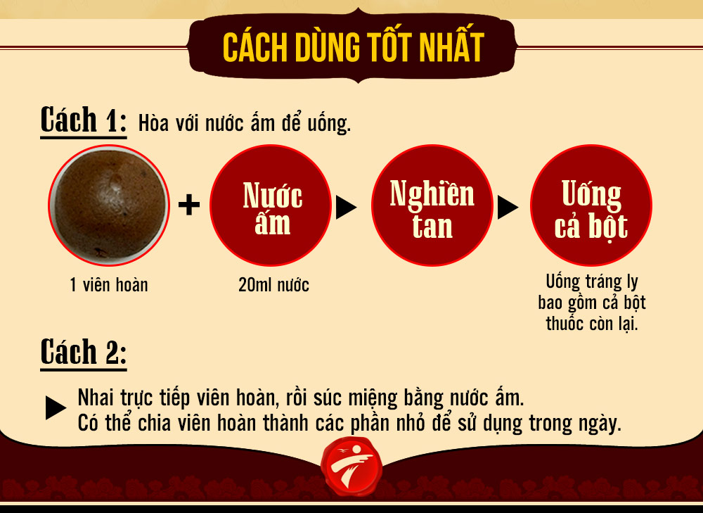 An cung ngưu rùa vàng hộp gỗ 1 viên