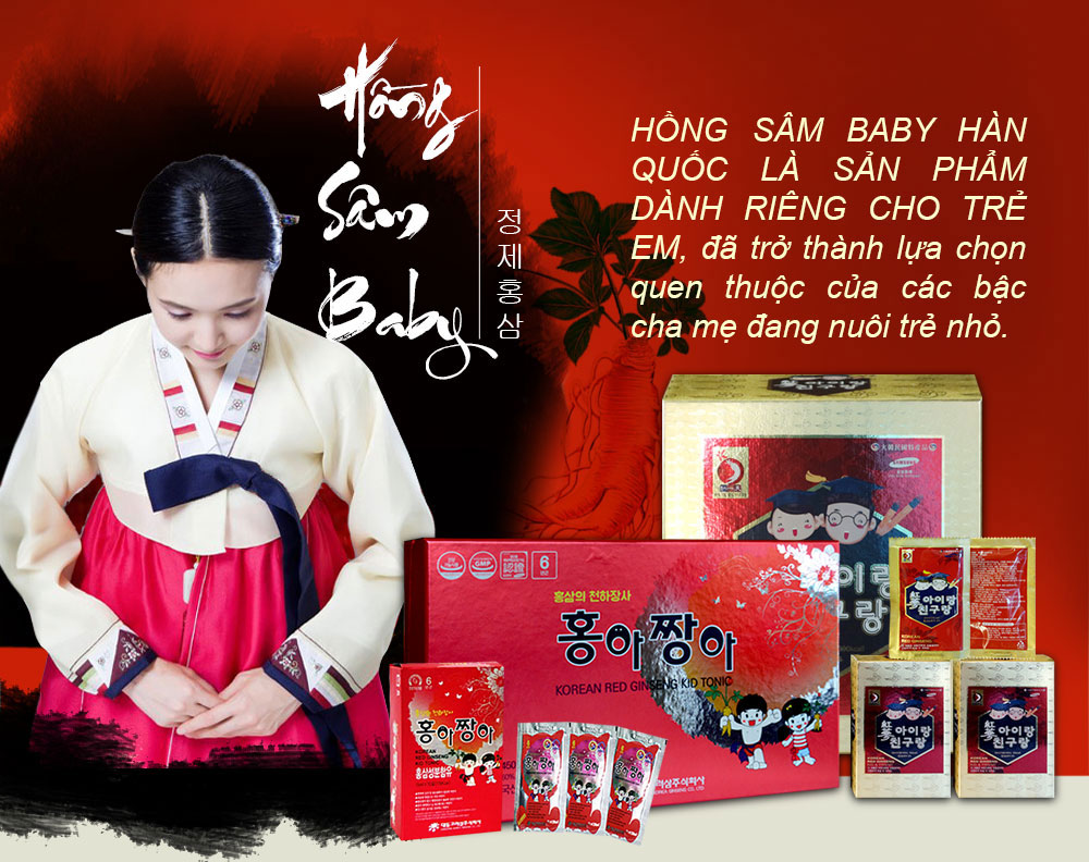 Hồng sâm baby – thương hiệu Korean Red Ginseng Kid Tonic NS121-1