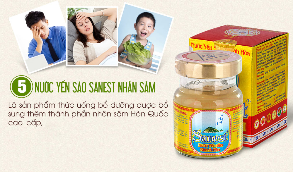 Nước yến sanest nhân sâm 70ml 1 lọ