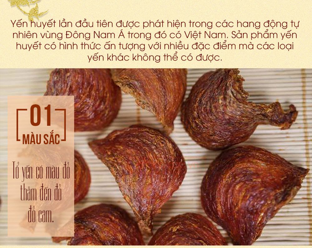 Hộp quà biếu tổ yến huyết tinh chế thượng hạng loại 100g Y061-2
