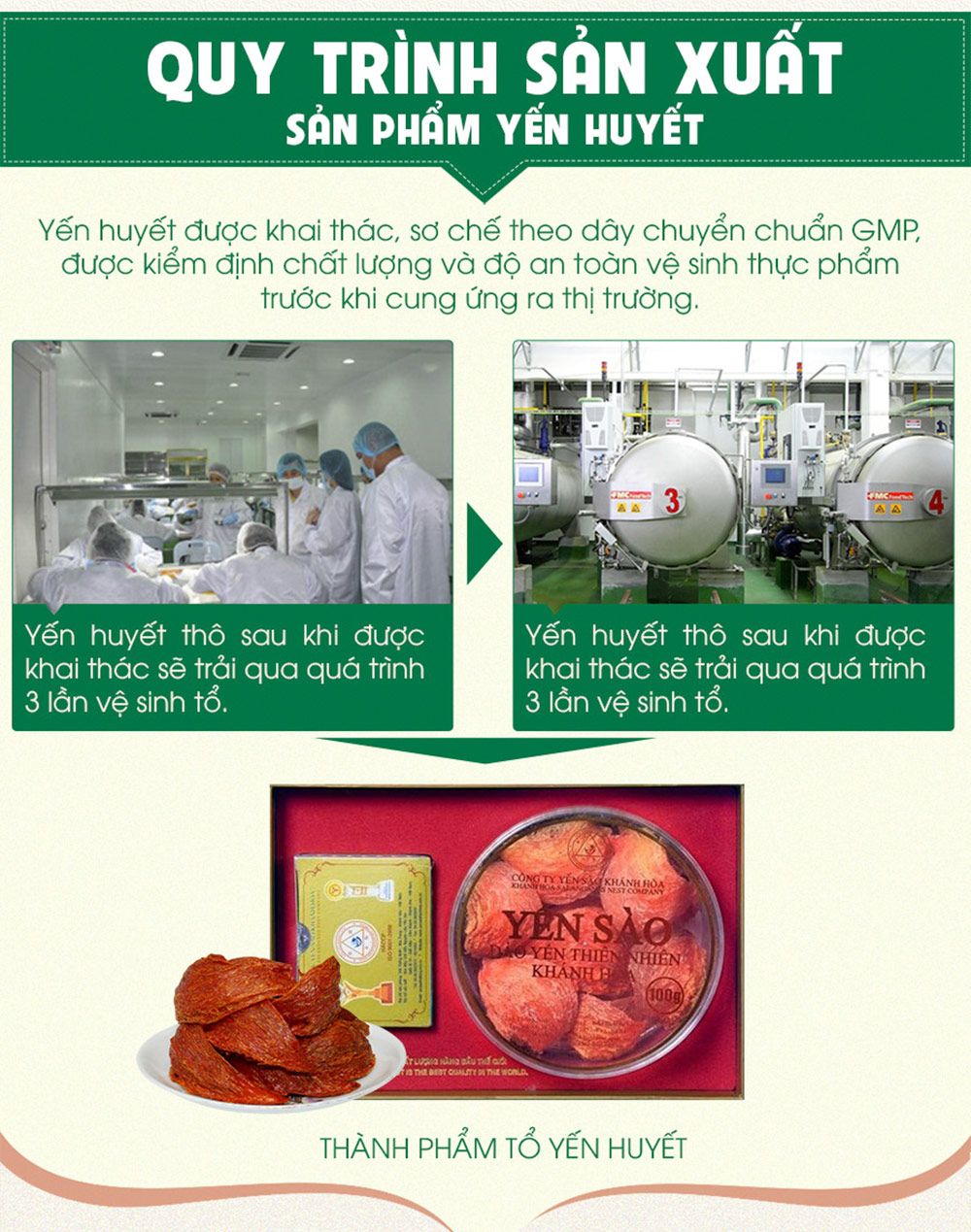 Hộp quà biếu tổ yến huyết tinh chế thượng hạng loại 100g Y061-13