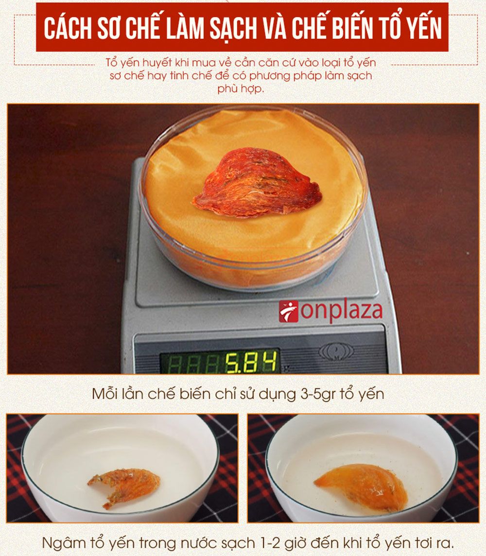 Hộp quà biếu tổ yến huyết tinh chế thượng hạng loại 100g Y061-14