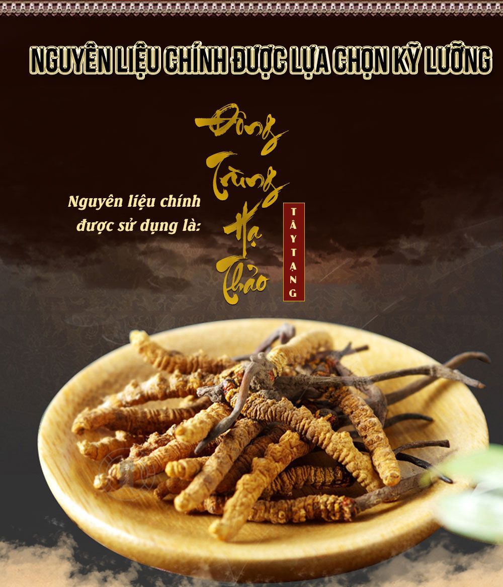 Đông trùng hạ thảoa Hàn Quốc 60 viên hộp gỗ quà biếu cao cấp D023 3