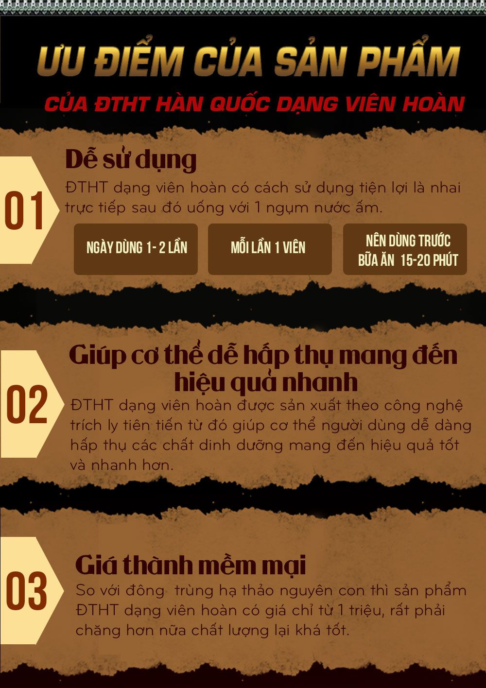 Đông trùng hạ thảoa Hàn Quốc 60 viên hộp gỗ quà biếu cao cấp D023 11
