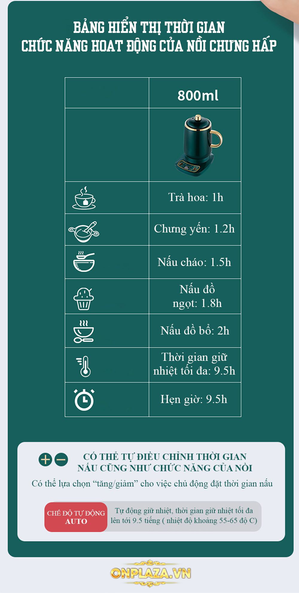 Nồi trưng yến đa năng gốm sứ cao cấp 06