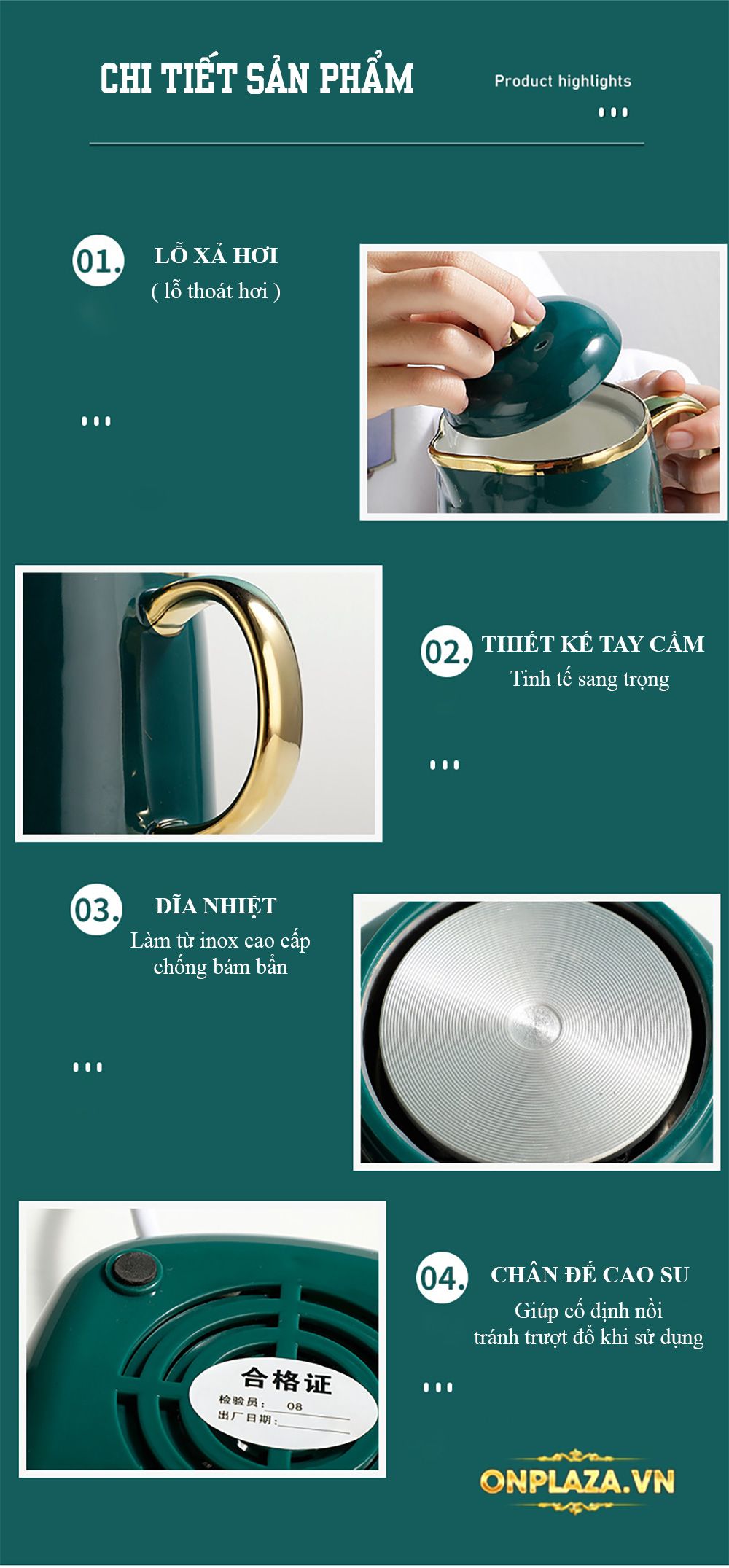 Nồi trưng yến đa năng gốm sứ cao cấp 13