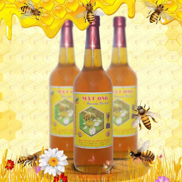 Mật ong hoa rừng loại đặc biệt loại 1000g (Chai thủy tinh) MO002