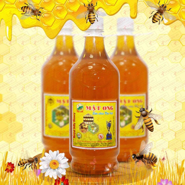 Mật ong rừng sữa chúa loại đặc biệt nguyên chai 1400g (Chai nhựa) MO007