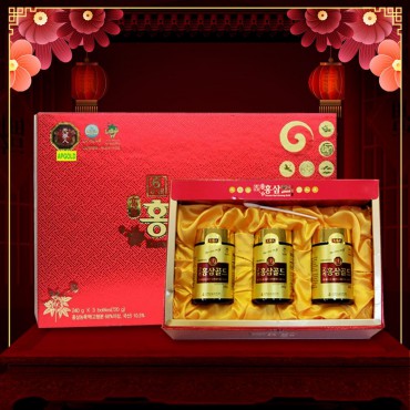 Hộp quà biếu cao hồng sâm Hàn Quốc hộp 3 lọ