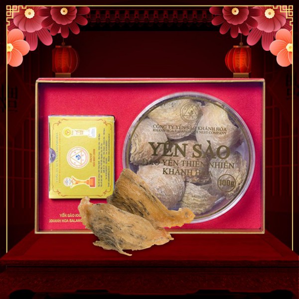 Yến hồng nguyên chiếc Khánh Hòa hộp quà biếu thượng hạng 100g Y006