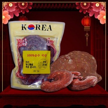Quà biếu sức khỏe nấm linh chi đỏ Hàn Quốc (Túi 3-6 tai/Kg)
