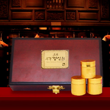 Ngưu hoàng Thanh Tâm Hàn Quốc hộp gỗ đỏ A034