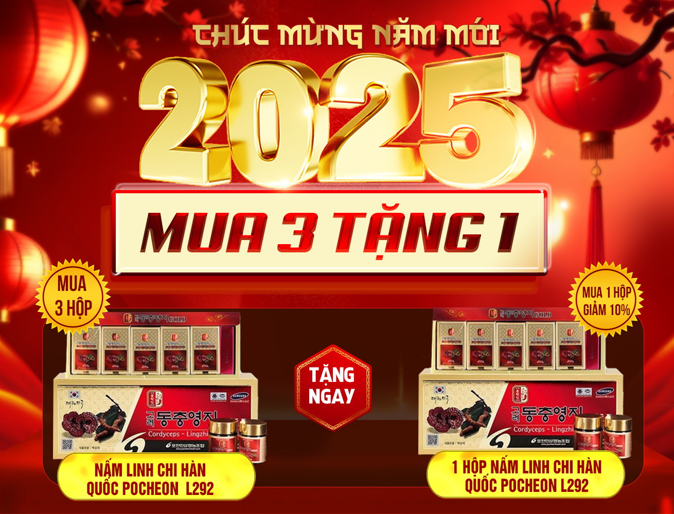 POCHEON Cao linh chi đông trùng Hàn Quốc cao cấp hộp 5 lọ L292