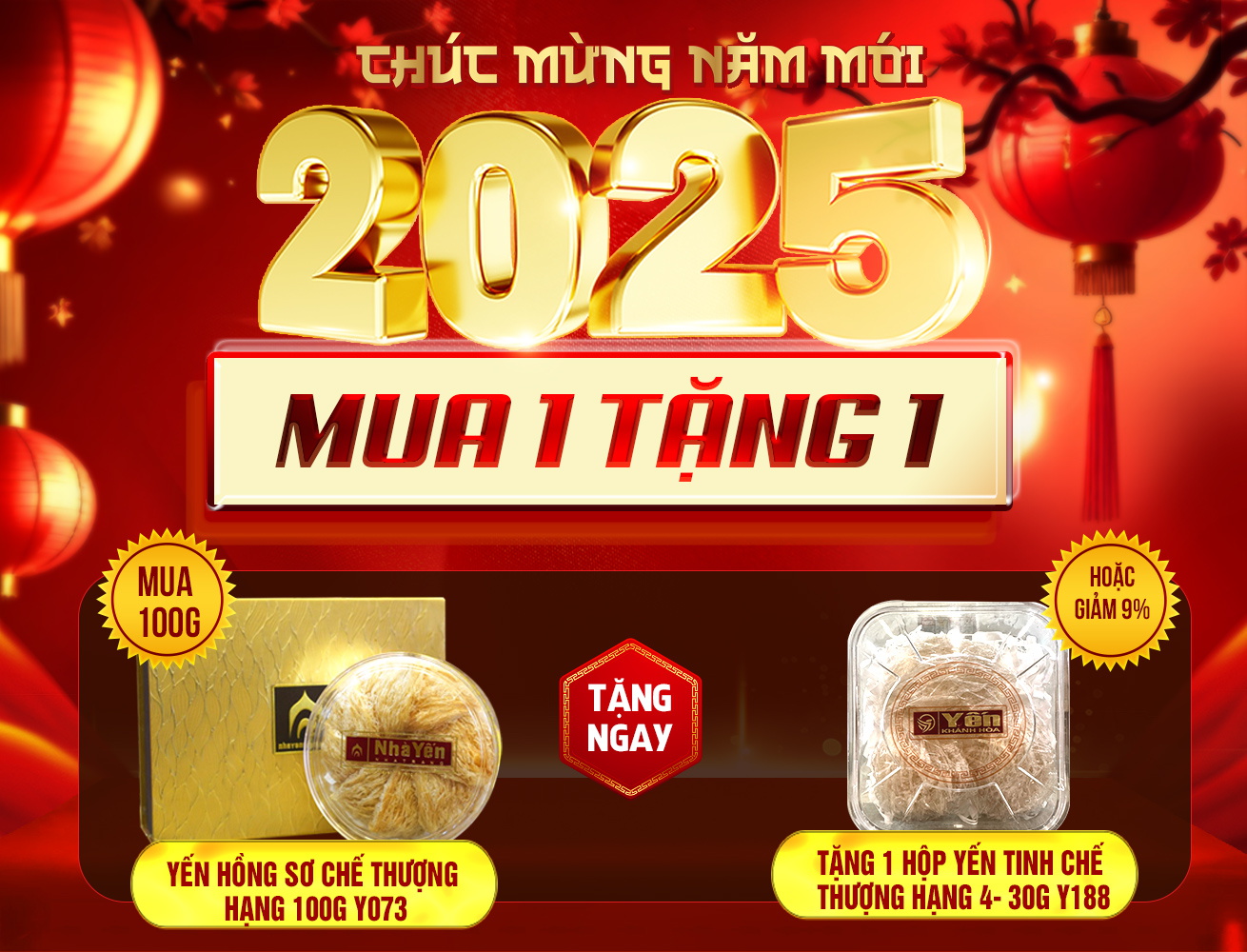 Hộp quà biếu tổ yến hồng sơ chế cao cấp thượng hạng (100g/hộp) Y073