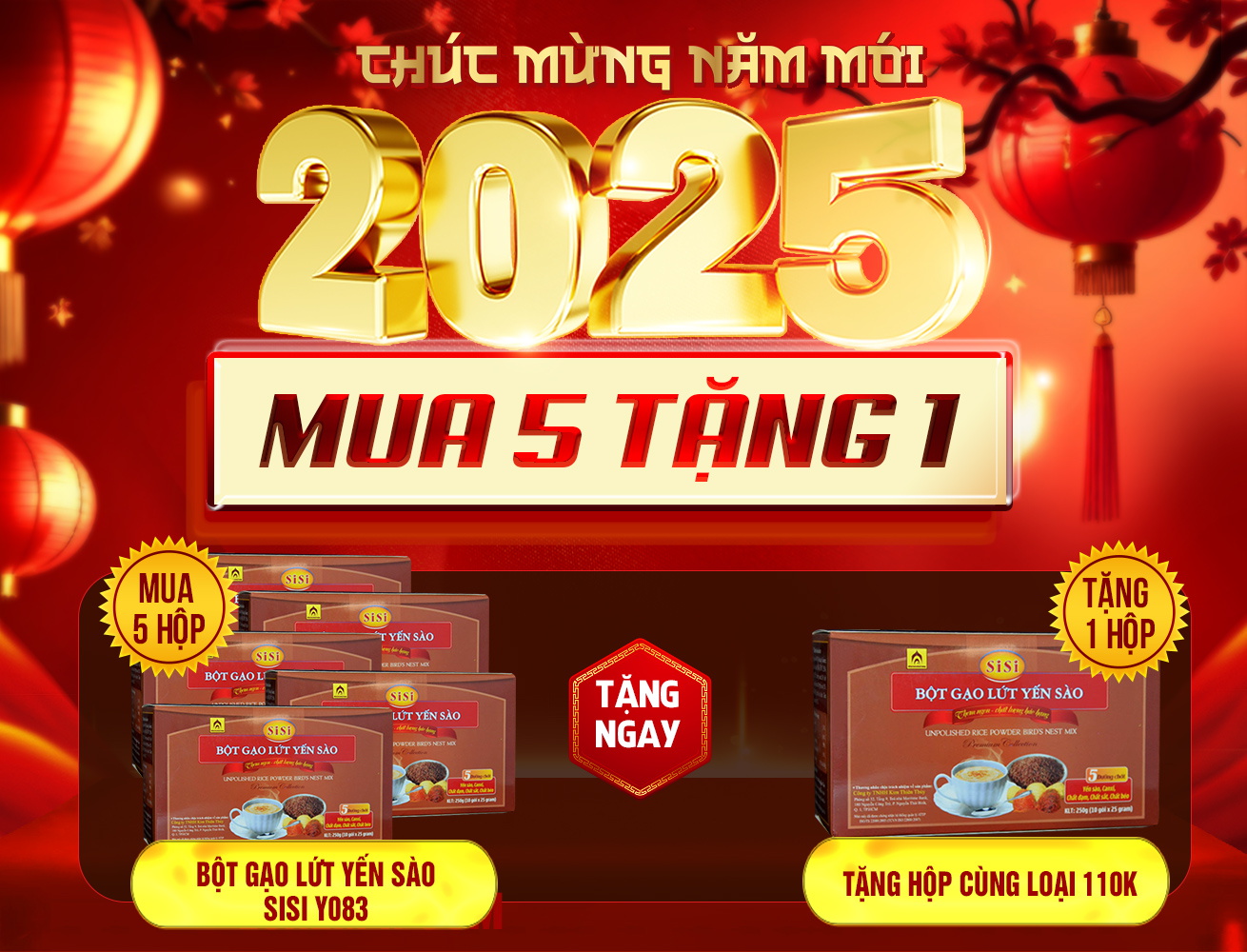 Hộp quà tặng Bột gạo lứt yến sào hiệu Sisi cao cấp Y083
