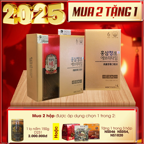 Quà biếu tinh chất hồng sâm cao cấp chính phủ KGC ( Cheong Kwan Jang ) hộp 10 gói NS454