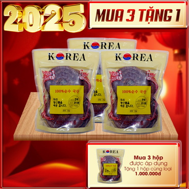 Quà biếu sức khỏe nấm linh chi đỏ Hàn Quốc (Túi 3-6 tai/Kg) L002