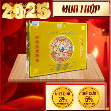 Quà biếu yến trắng tinh chế cao cấp Khánh Hòa hộp 50g (H015) Y013