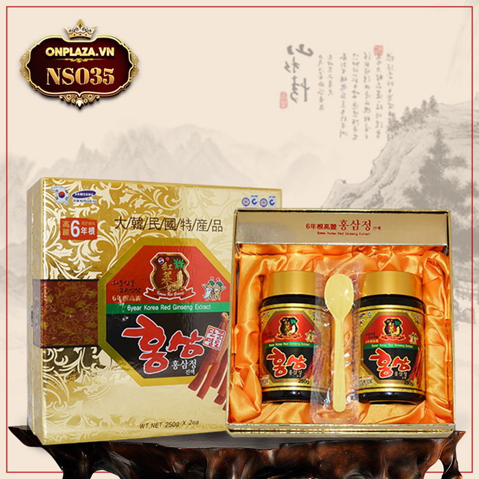 Cao hồng sâm Hàn Quốc cao cấp 6 năm tuổi hộp 2 lọ NS035