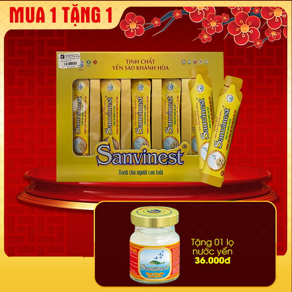 Hộp yến tinh chế Khánh Hòa dành cho người cao tuổi 15 gói Y177