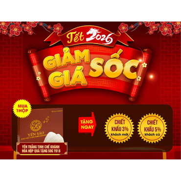 Quà biếu yến trắng tinh chế Khánh Hòa thượng hạng hộp quà tặng 50g (H015G) Y018