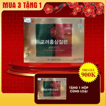 Hồng Sâm Hàn Quốc Cắt Lát 200g | Daesan Korea Red Ginseng - NS1117