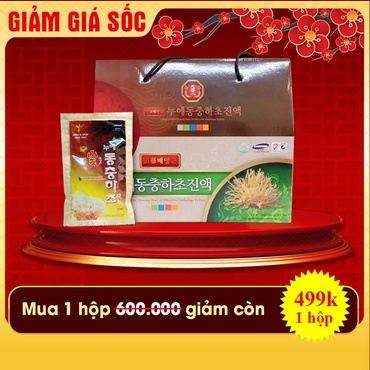 Hộp quà biếu Đông trùng hạ thảo Hàn Quốc dạng nước D021