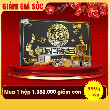 Tăng cường thể lực Gong Bon Dan Hàn Quốc 60 viên hộp gỗ cao cấp D023