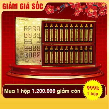 Hộp quà biếu cao cấp tinh chất Đông trùng hạ thảo dạng ống Hàn Quốc D045