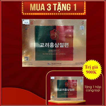 Hồng Sâm Hàn Quốc Cắt Lát 200g | Daesan Korea Red Ginseng - NS1117