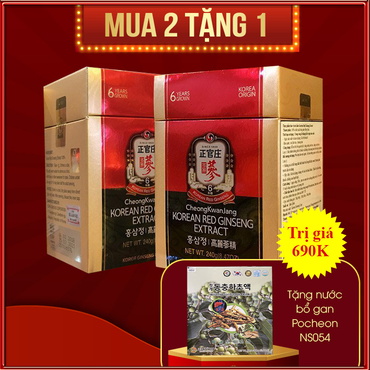Hộp quà Cao Hồng Sâm Chính Phủ KGC Global Extract Lọ 240g NS450