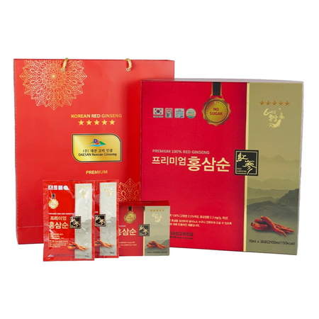 Nước Hồng Sâm Không Đường Daesan Premium 100% Red Ginseng (70ml x 30 gói)