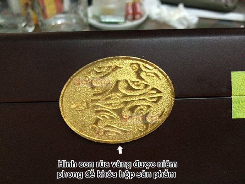 An cung ngưu Rùa Vàng hộp 3 viên