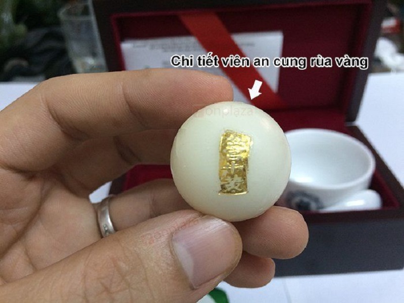 An cung ngưu Rùa Vàng hộp 3 viên